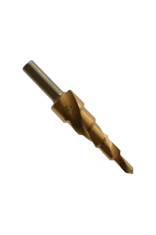 Pazly Titanyum Kaplama Spiral Kademeli Matkap Ucu Seti - Ahşap Ve Metal Delme, 3 Adet, Yüksek Hızlı Çelik