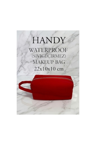 Handy Kırmızı Makyaj / El Çantası Leke Tutmaz Su Geçirmez Tb002