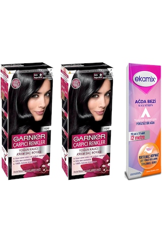 Garnier Çarpıcı Renkler Boya 1.0 Ekstra Yoğun Siyah 2 Adet