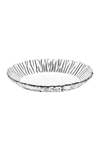 Paşabahçe Aurora Oval Dekoratif & Servis Tabağı - Tekli Çok Renkli