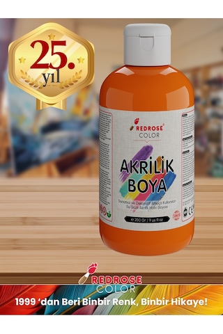 Red Rose Turuncu Akrilik Boya 250 G
