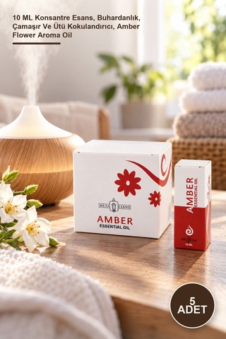 5 Adet Amber Çiçeği Esansiyel Koku Yağı 10 Ml Konsantre Esans, Buhardanlık, Çamaşır Ve Ütü Kokulandırıcı, Amber Flower Aroma Oil Diğer
