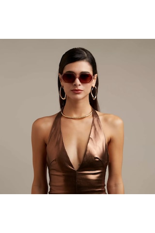 Okkia Andrea Altıgen Pembe Havana Unisex Güneş Gözlüğü