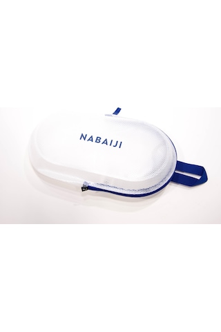 Su Geçirmez El Çantası - 7 L - Mavi / Beyaz 21x38x9cm Fermuarlı Nabaiji Meridyendukkan Beyaz - Mavi