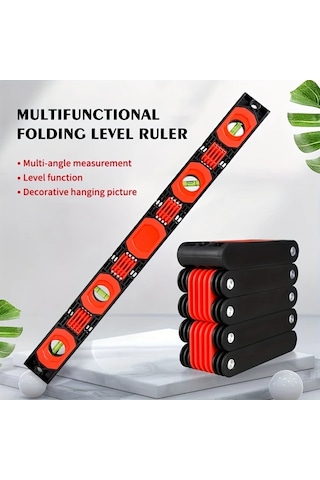 Willowhaven Çok Amaçlı Katlanır Manyetik Su Terazisi - Ev Dekorasyonu Ve Marangozluk İçin