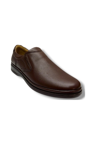 Selef 9142-26 Hakiki Deri Anatomik Comfort Lastikli Erkek Ayakkabı Kahverengi