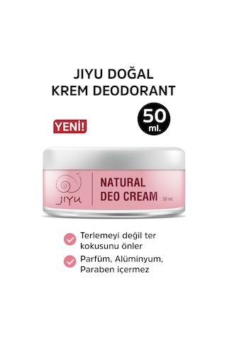 Jiyu Ter Kokusu Önleyici Doğal Krem Deodorant 50 ML