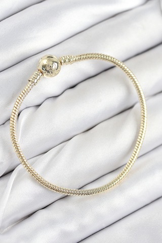 Pirinç Charm Topcuk Model Gold Renk Kadın Bileklik - Tj-bb7807 Çok Renkli