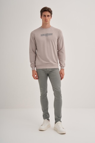 Cazador Erkek 3 İplik Şardonsuz Sweatshirt 5221 Gri Gri