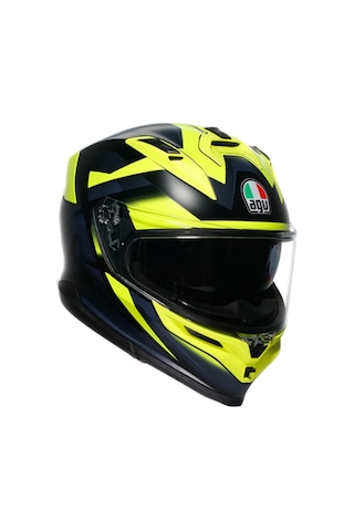 Agv K7 Mplk Glimpse Motosiklet Kaskı Mat Siyah - Neon Sarı