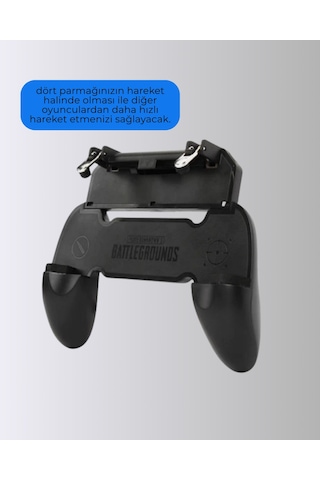 Joystick - 392 - Ve Parmak Tetikleyicili Mobil Oyun - Csmo-tex - Gamepad Tutucu