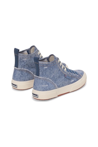 Superga 2573 Cotton Denim Destroyed Unisex Beyaz Bilekli Sneaker Beyaz-144