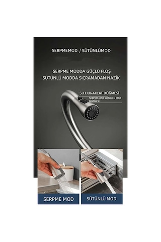 Hügo Fleko Flora Krom Spiralli Mutfak Bataryası 35 MM