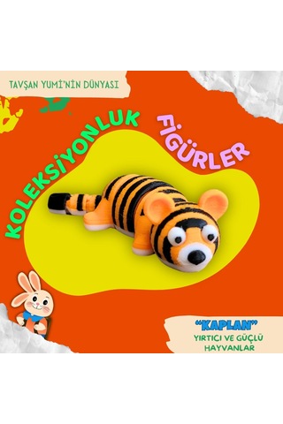 Tavşan Yumi Yırtıcı Ve Güçlü Hayvanlar Koleksiyonu- 4 Parça 5-7 Cm Hareketli Oyuncaklar Ve Bilgilendirici Kartlar "