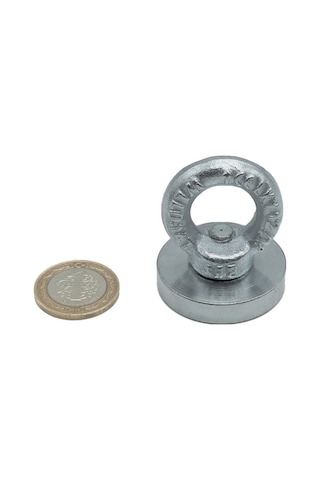 Magnet Fishing Süper Güçlü Halkalı Neodyum Pot Mıknatıs, 40Mm Çap