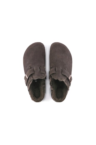 Birkenstock Boston Shearling Suede Mocca 1020567 Kadın Terlik Kahverengi