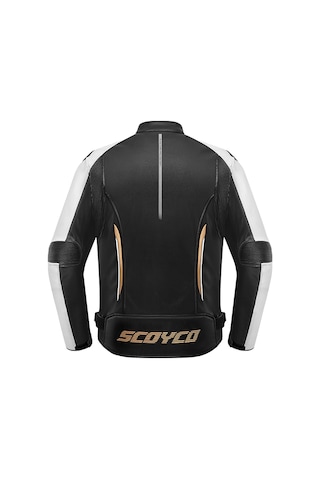 Motoanl Motosiklet Montu 4 Mevsim Sport Racing Mont Pu Leather Black-gold