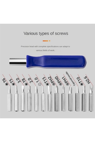 Leasetake 16'sı 1 Arada Tornavida Çok Amaçlı Tornavida Seti Hediye Küçük Tornavida Çok Amaçlı Toplu Başlık