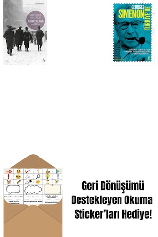 Kirliydi Kar + Georges Simenon Türkiye'de + Okuma Sticker'ları