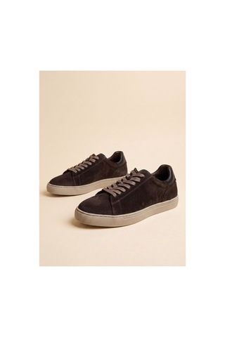 Bafaş Ayakkabı 032819 Kahverengi Hakiki Dana Derisi Süet Erkek Sneaker