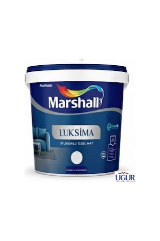 Marshall Luksima Silikonlu Özel Mat Silineblir I Ç Cephe Duvar Boyası 15 Lt Yeni Kırık İnci 15 L