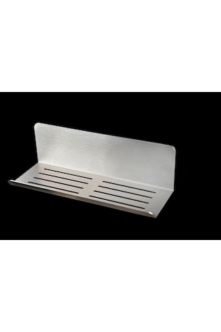Deltahome Paslanmaz Çelik 28cm Banyo Rafı Duş Rafı - Yapışkanlı Montaj - Anında Kolay Montaj - Inox Çok Renkli