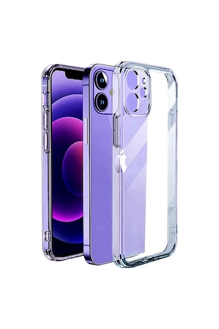 Apple Uyumlu iPhone 14 Plus Kilif 6.7 Kamera Üzerini Tam Kapatan Seffaf Tipali 556416682