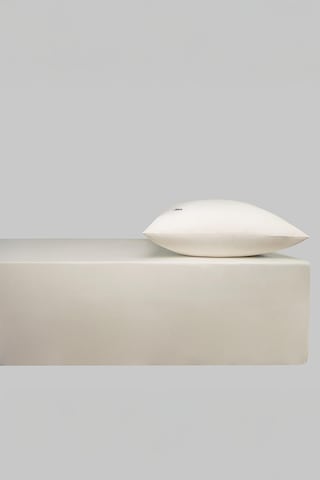 Sarev New Slow City Ekru %100 Pamuk Tek Kişilik Lastikli Çarşaf Seti Ekru