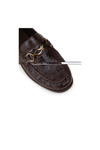 Deery Kadın Kahverengi Toka Detaylı Loafer - K0013zkhvc01