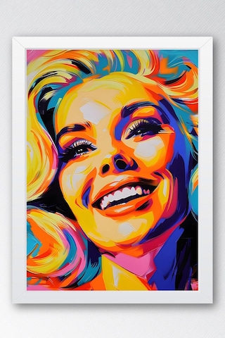 Marilyn Monroe Pop Art Çerçeveli Tablo - Pop Art Poster Tablo