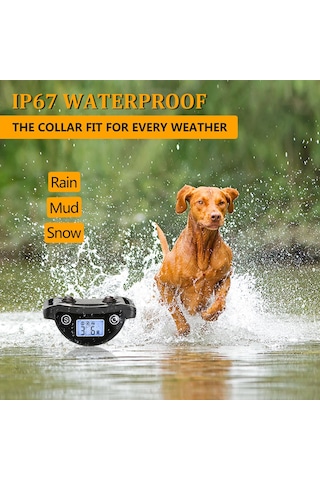 Köpek Havlama Tasması Büyük Orta Büyük Köpekler İçin Havlama Önleyici Eğitim Tasması Bip Titreşim Şo-