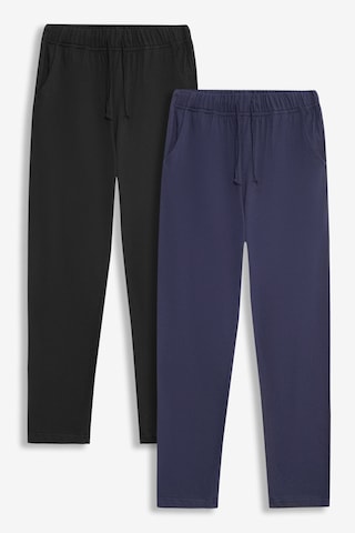 Elemge %100 Pamuk 2'li Süprem Erkek Pijama Altı Compact Penye Rahat Kalıp Cepli Ipli Terletmez Siyah - Laci Lacivert - Siyah