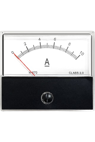 Lemestar Dc Akım Ölçer Cq-670, 0-10a Aralığı, 2.0 Sınıf Doğruluk, Keskin Okuma Ölçeği Ve Hassas Ayar Tuşu