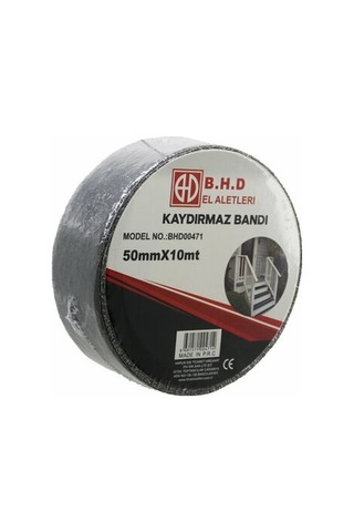 Delux Serisi Kaydırmaz Siyah Bant 50 Mm X 10 Mt Kayma Önleyici Yürüyüş Yolu Basamak Koruyucu