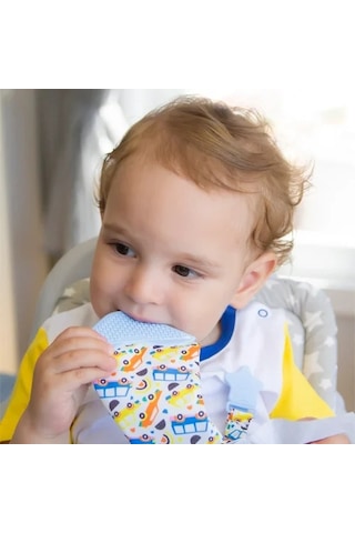 Babyjem Silikon Diş Kaşıyıcı Fular & Kravat Diş Kaşıyıcı Mavi Outlet