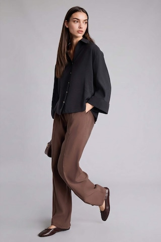 Defacto Wıde Leg Yüksek Bel Modal Pantolon E8235ax26smbn151 Kahve-bn151