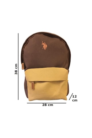 U.S. Polo Assn. Unisex Sırt Çanta Kahve - Sütlü Kahve PLÇAN22030