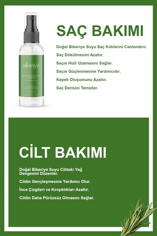 Pure Rosemary Saf Biberiye Suyu Saç Uzatma Ve Canlandırı Tonik