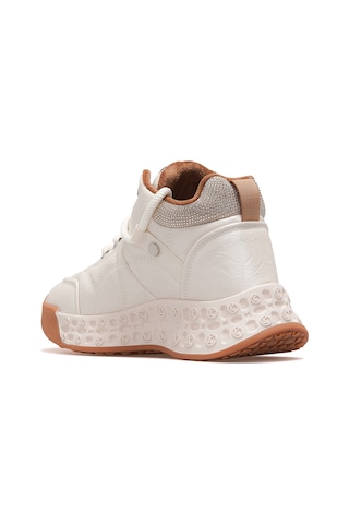 Guja Kadın Deri Kürklü Sneaker Bot 25k 25k316 Z Bej Bej