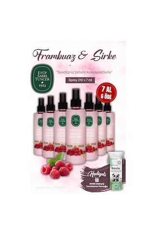 7 Al 6 Öde Eyüp Sabri Tuncer 210 Ml Sirke Frambuaz Sprey Ve Rosıe Makyaj Pamuğu