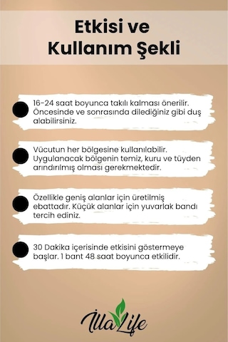 İlla Life Dermo-Pain Büyük Dikdörtgen Yapışkan Bant 10 Adet