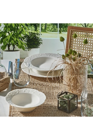 Güral Carmına 24 Parça 6 Kişilik Bone Yemek Takımı