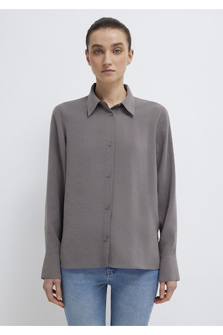 Mavi - Tencel Tm Liyosel Karışımlı Antrasit Gömlek 1211374-90721 Antrasit