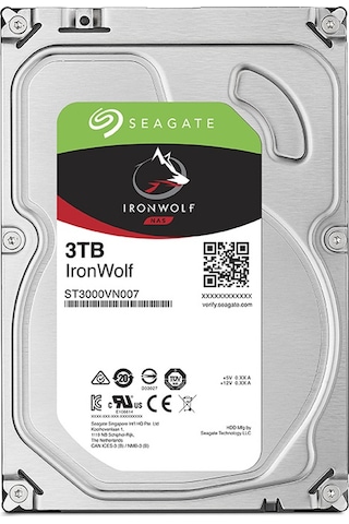 Seagate IronWolf ST3000VN007 3.5" 3 TB 5900 RPM SATA 3 HDD