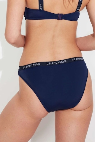 U.S. Polo Assn. Kadın Lacivert Kalın Kenarlı Lastikli Bikini Alt Lacivert