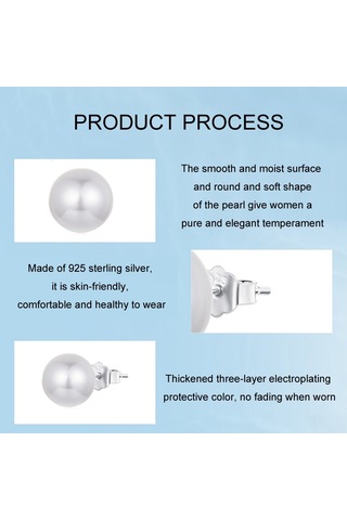 S925 Ayar Gümüş Zarif Deniz Kabuğu Küpe 12mm