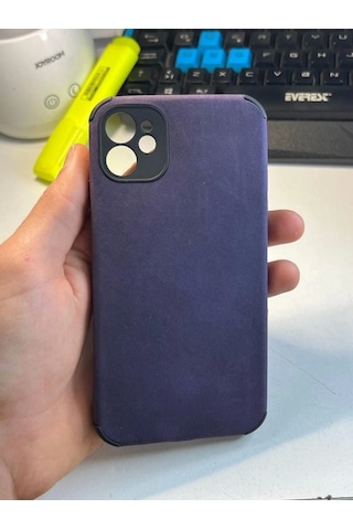 Apple Uyumlu iPhone 13 Köşe Korumalı Antik Deri Telefon Kılıfı