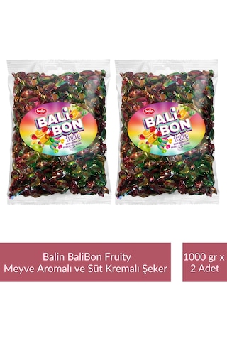 Balin Balibon Fruity Meyve Aromalı Dolgulu Şeker 1000 Gr X 2 Adet