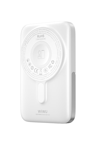 Wiwu Wi-p077 Pionner Serisi Wireless Şarj Ve Pd 20w Hızlı Şarj Standlı Powerbank 15w 10000mah Beyaz Beyaz