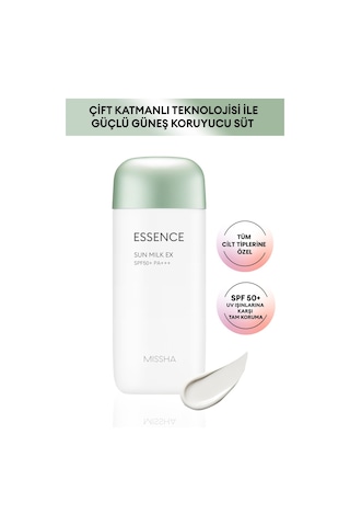 Missha Aloe Vera İçeren Güneş Koruyucu Süt All Around Safe Block Essence Sun Milk EX Spf50+/PA+++ 70 ML